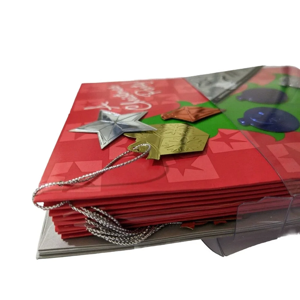 3D Razzle Dazzles Box of 8 Christmas Party Invitations and envelopes